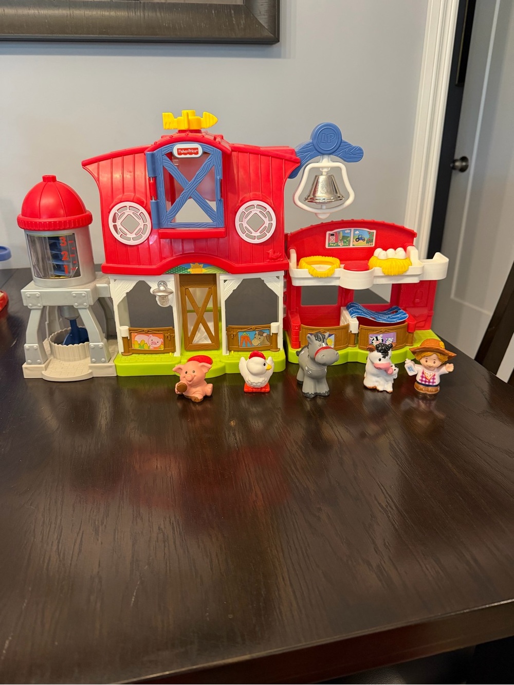 Fisher-Price Red Blue Yellow Farm Playset with Animal Characters